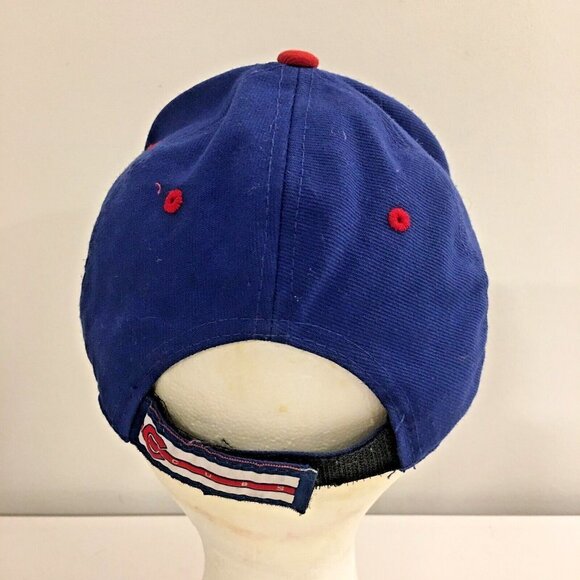 FAN FAVORITE Blue Red Chicago Cubs Adjustable Flat Bill Youth Kids Baseball Hat - Picture 5 of 9